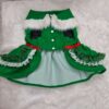 Furvilla Christmas Theme Green Dress with Beret Cap Back