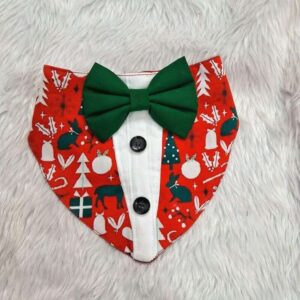 Furvilla Christmas Tree Gift Theme Tuxedo Bandana