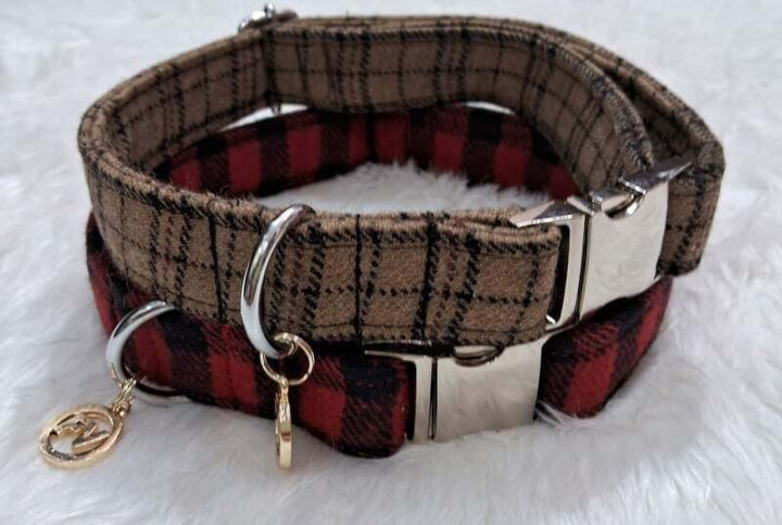 Furvilla Multicolor Tweed Collar Pet Collar