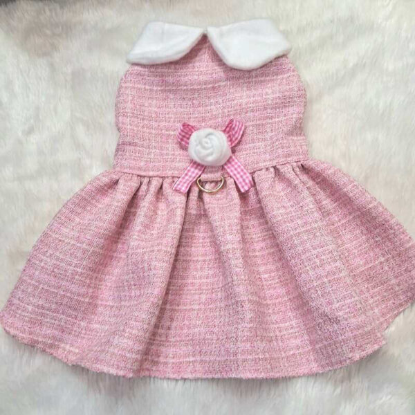Furvilla Tweed Baby Pink Dress