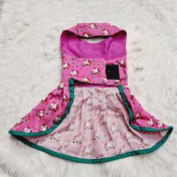 Furvilla Pink Unicorn Dress Back