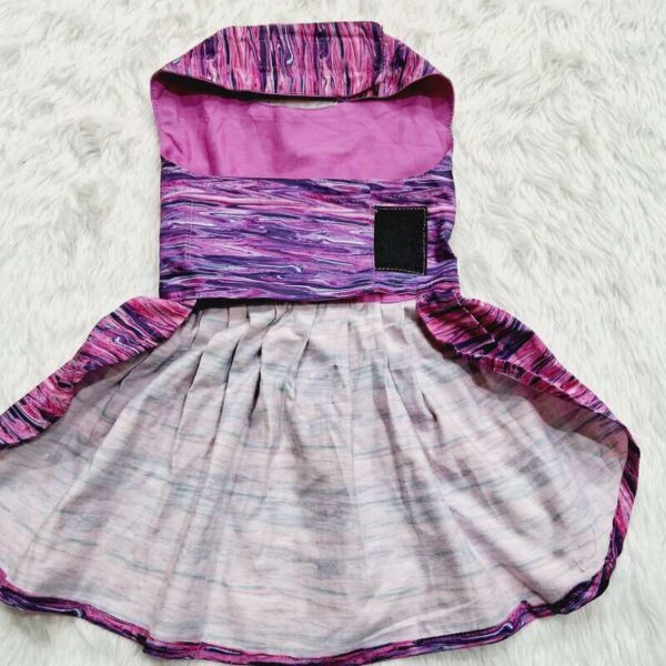 Furvilla Purple Multicolored Dress Back