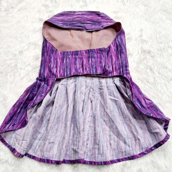 Furvilla Purple Multicolored Dress M Size Back
