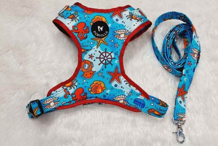 Furvilla Sea Life Harness Leash Set