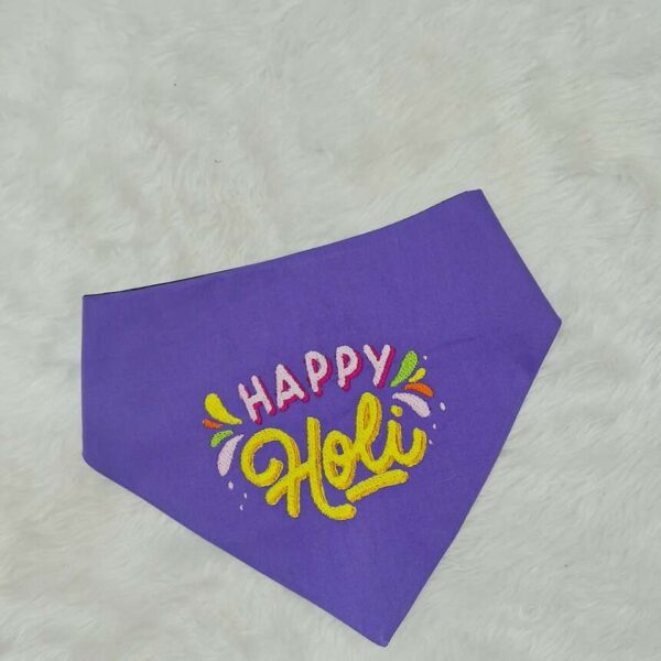 Furvilla Holi 2024 Violet Bandana Front