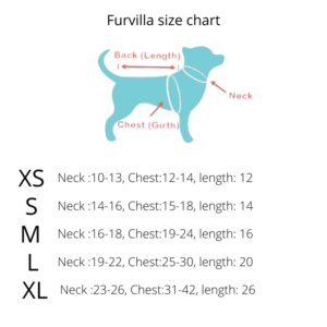 Furvilla Outfit Size Chart