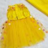 Furvilla Yellow Dress with Multicolored Hearts Back