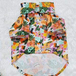 Furvilla Leaf Print Summer Shirt Front 1
