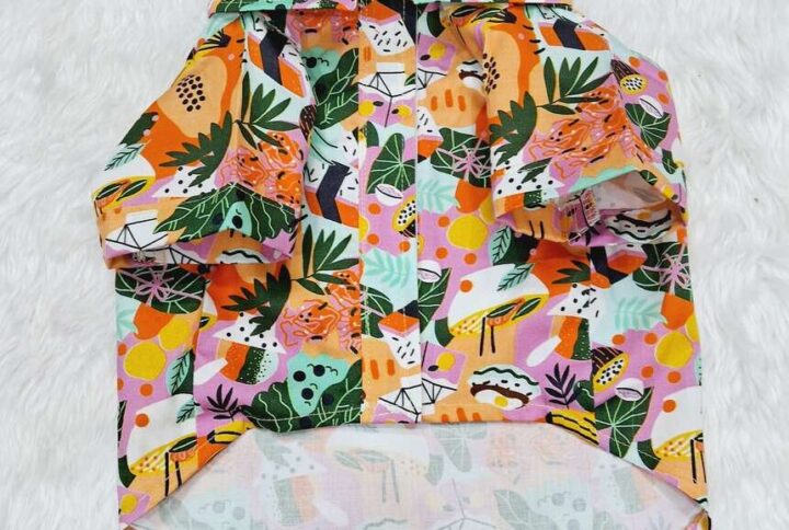 Furvilla Leaf Print Summer Shirt Front 1