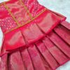 Furvilla Pink Ethnic Pattu Dress Back