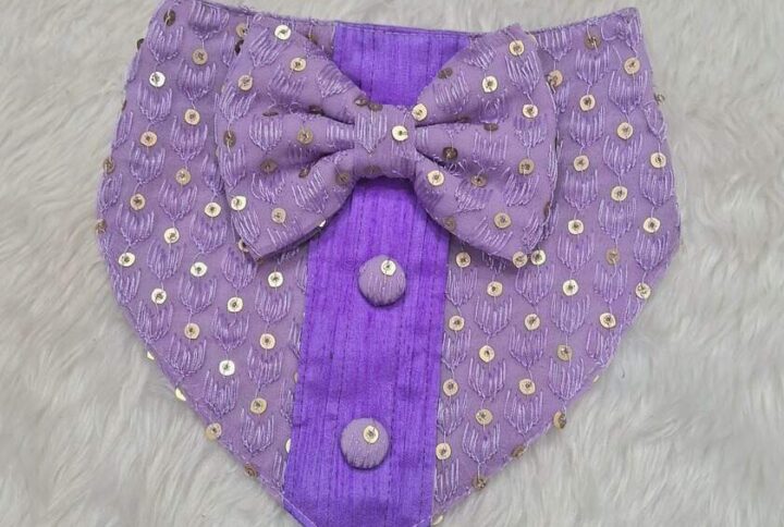 Furvilla Purple Traditional Bandana Front