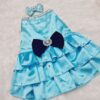 Furvilla Sky Blue Party Dress Back