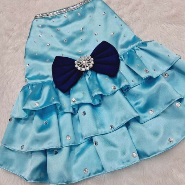 Furvilla Sky Blue Party Dress Back 2