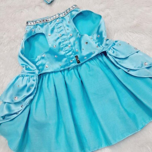 Furvilla Sky Blue Party Dress Front