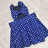 Furvilla Blue with White Polka Dot Backless Dress Back