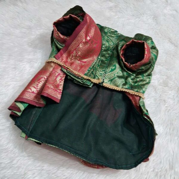 Furvilla Green Traditional Saree Front