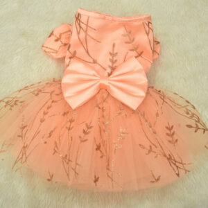 Furvilla Peach Special Occasion Partywear Back