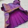 Furvilla Ethnic Purple Saree Front 1