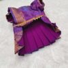 Furvilla Ethnic Purple Saree Front