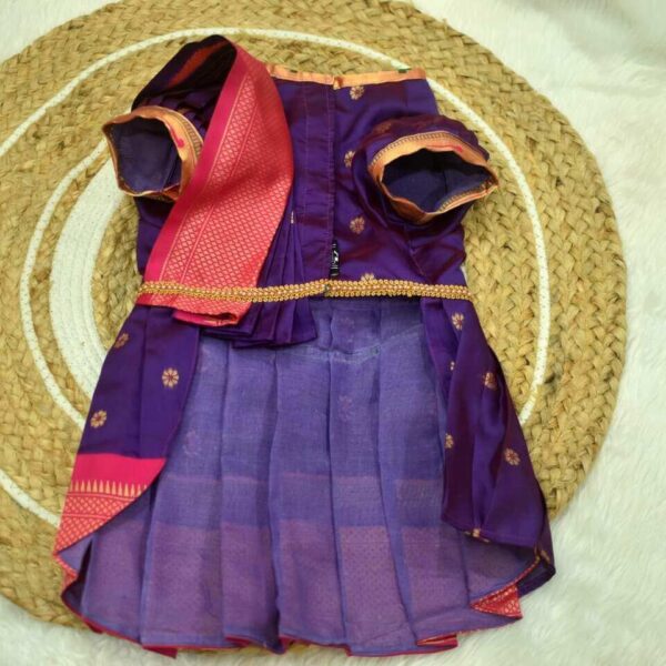 Furvilla Purple Pink Ethnic Paithani Saree Front New