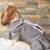 Furvilla Black White Houndstooth Dress Side