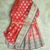 Furvilla Rani Pink color Ethnic Pattu Saree Back 1