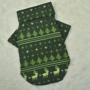 Furvilla Green Xmas Reindeer Theme Cat Xmas Outfit Back