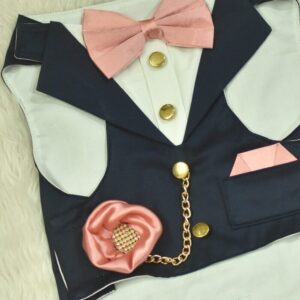 Furvilla Navy Blue Formal Tuxedo Front Upclose