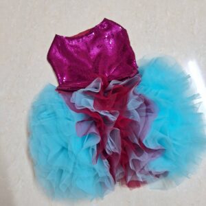 Furvilla Pink Sky Blue Sequin Party Outfit Front 2