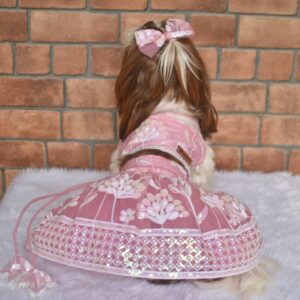 Furvilla Baby Pink Net Fabric Lehenga Choli Back