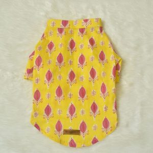 Furvilla Yellow Pet Rakhi Kurta Back